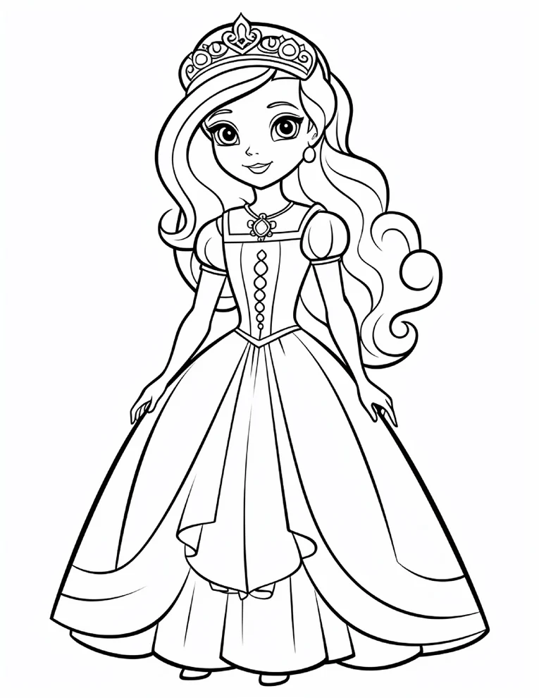 Desenhos de Princesas para colorir 12