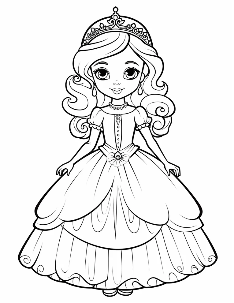 Desenhos de Princesas para colorir 13