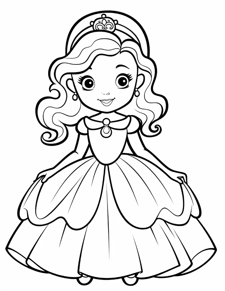 Desenhos de Princesas para colorir 14