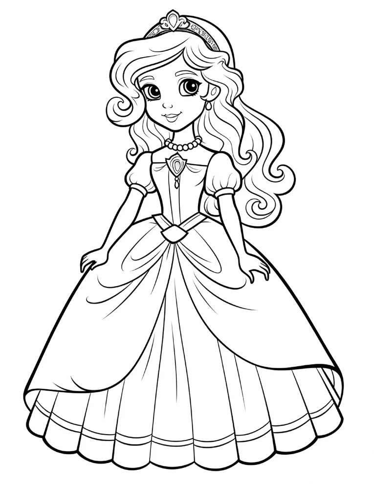 Desenhos de Princesas para colorir 15