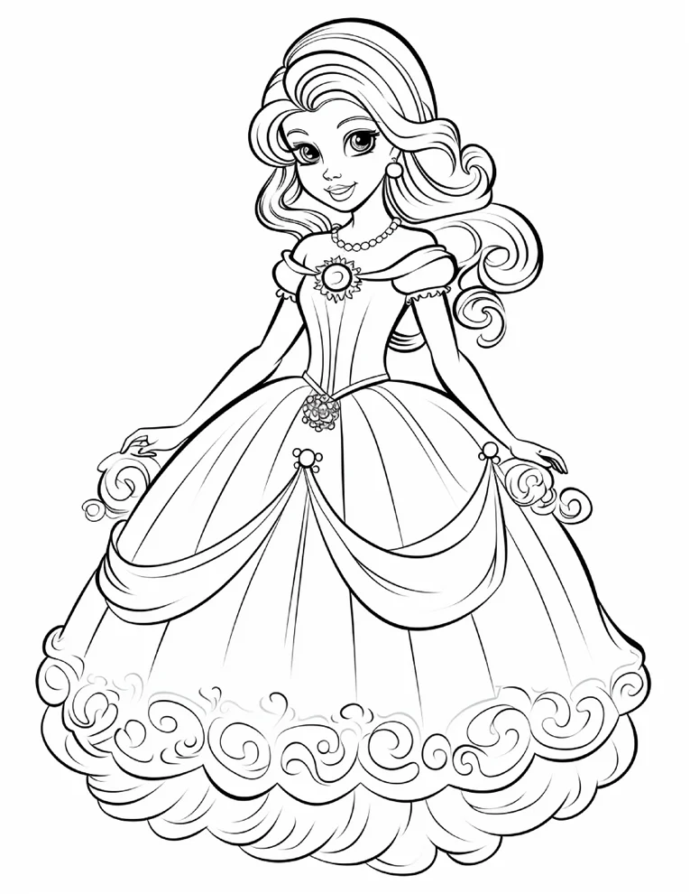 Desenhos de Princesas para colorir 16