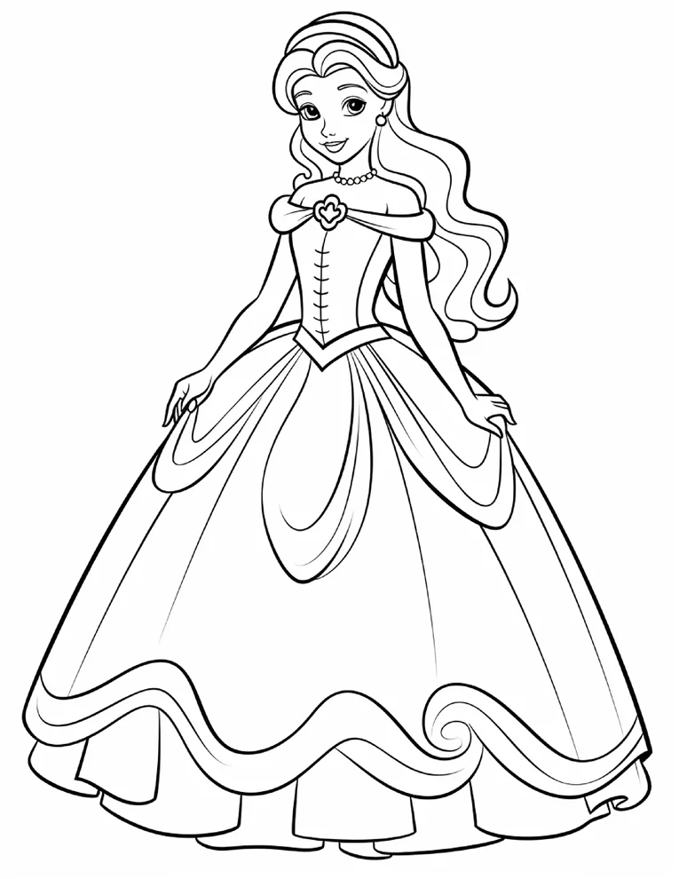 Desenhos de Princesas para colorir 18