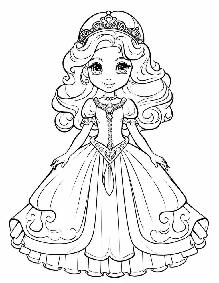 Desenhos de Princesas para colorir 19