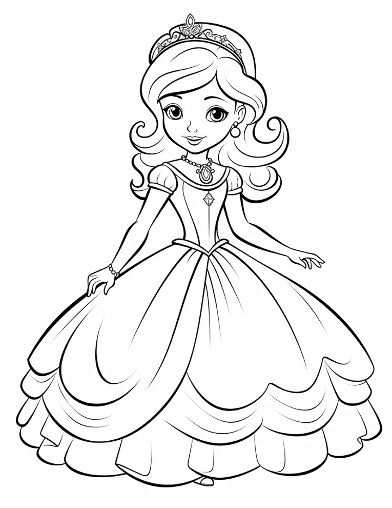 Desenhos de Princesas para colorir 2