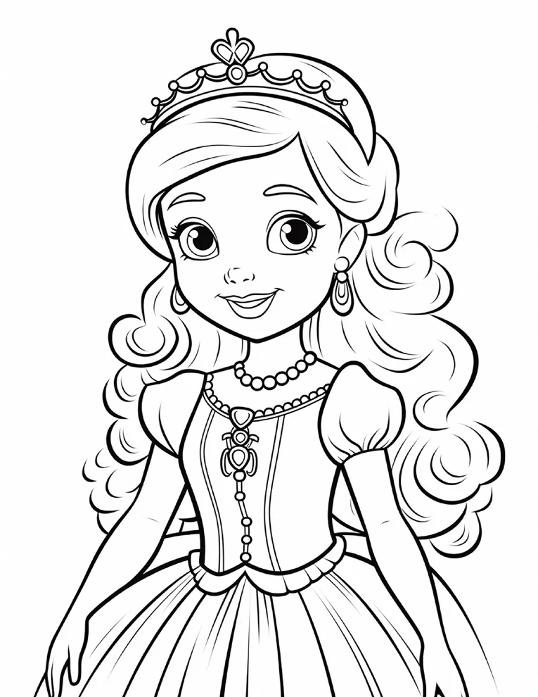Desenhos de Princesas para colorir 20
