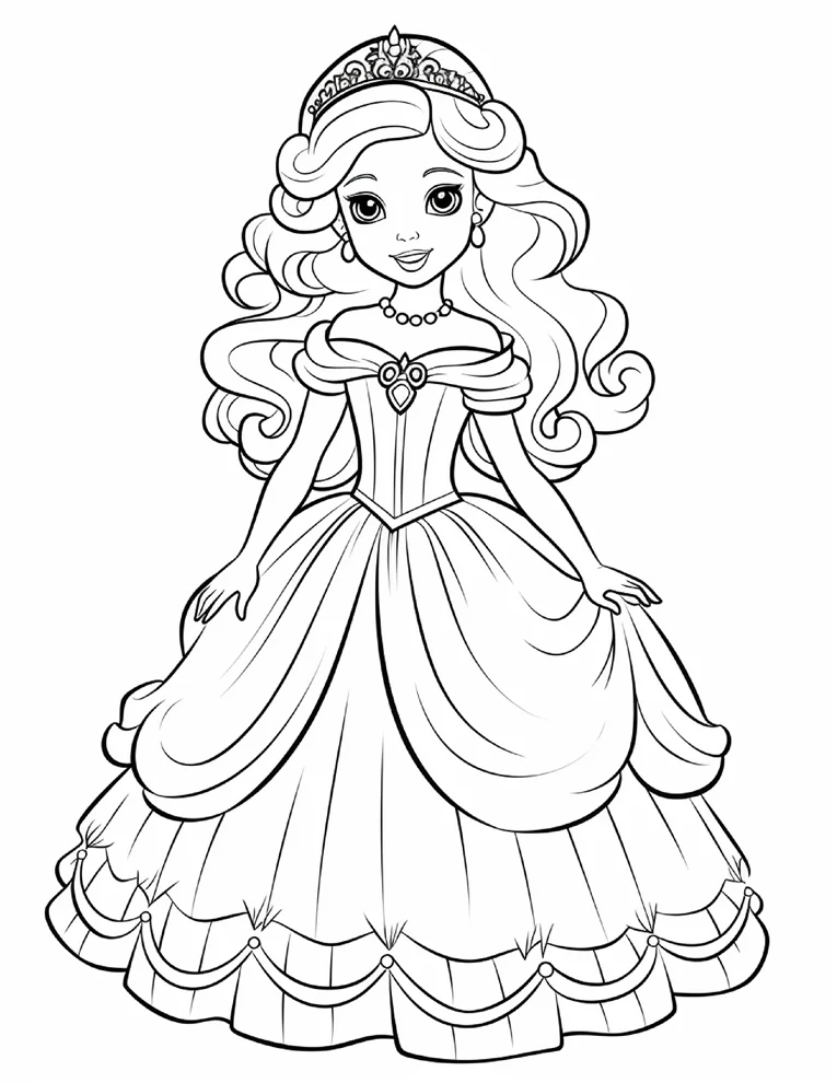 Desenhos de Princesas para colorir 21