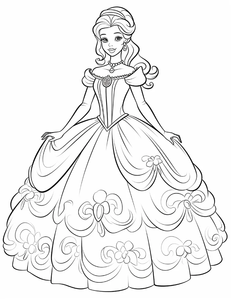Desenhos de Princesas para colorir 22