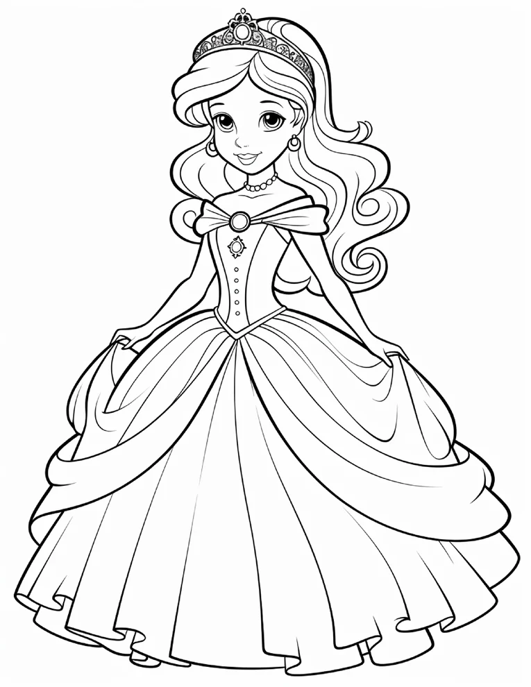 Desenhos de Princesas para colorir 23