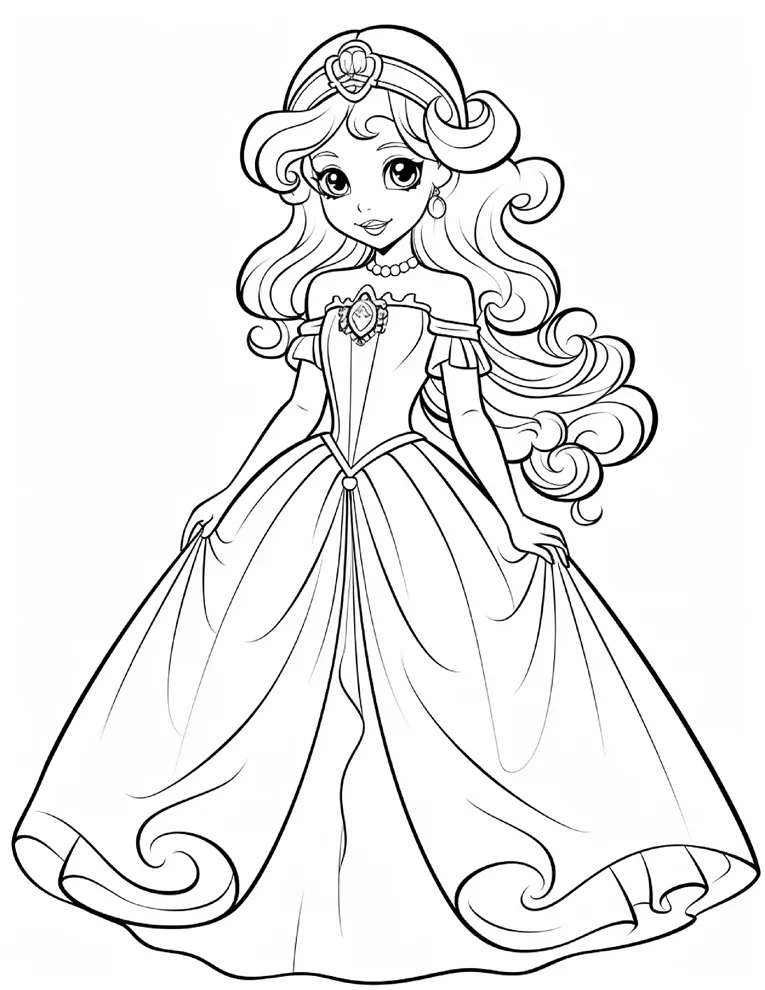 Desenhos de Princesas para colorir 24