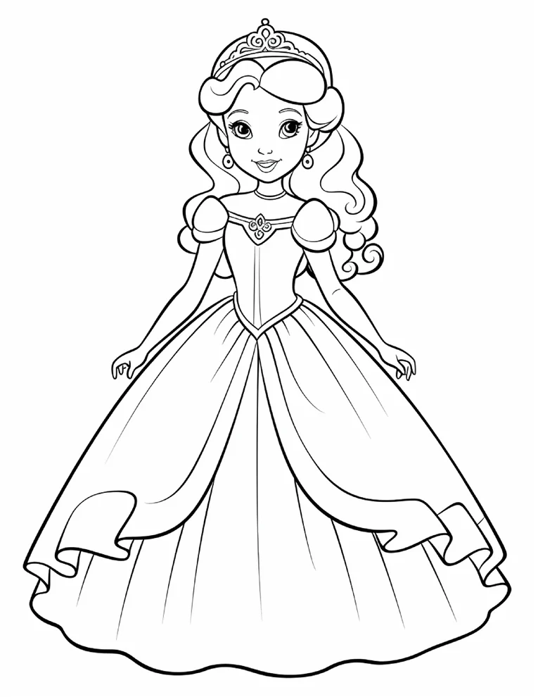 Desenhos de Princesas para colorir 25