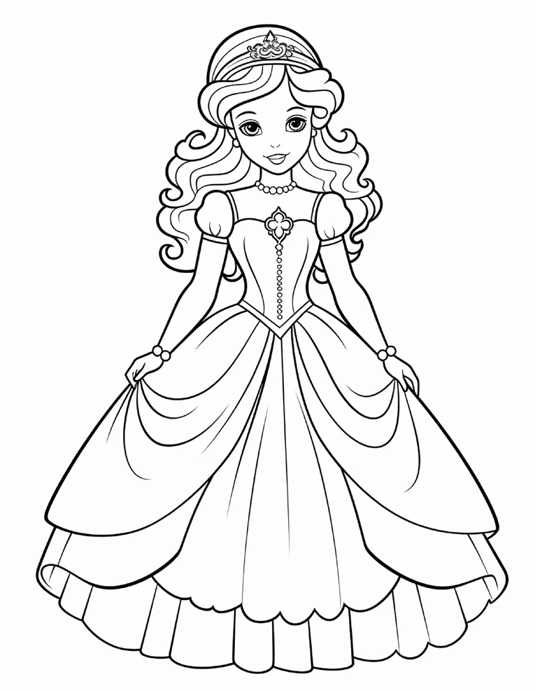 Desenhos de Princesas para colorir 26