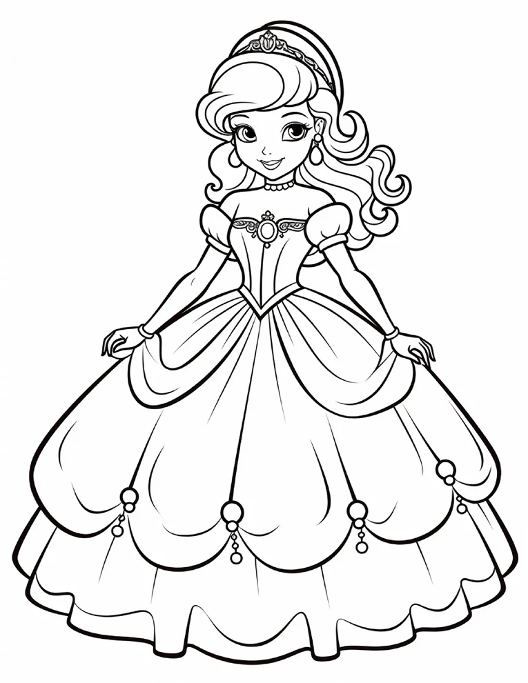 Desenhos de Princesas para colorir 27