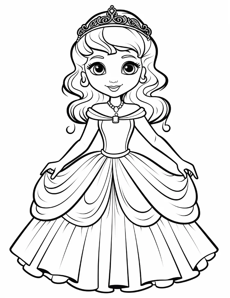 Desenhos de Princesas para colorir 28