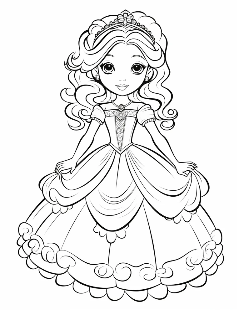Desenhos de Princesas para colorir 29