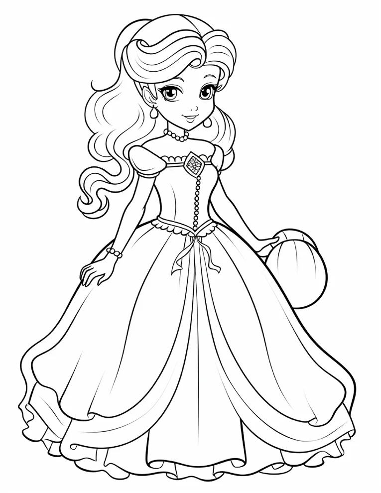 Desenhos de Princesas para colorir 3