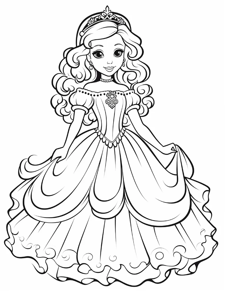 Desenhos de Princesas para colorir 30