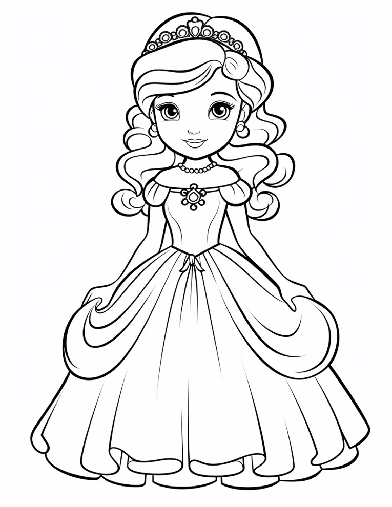 Desenhos de Princesas para colorir 31