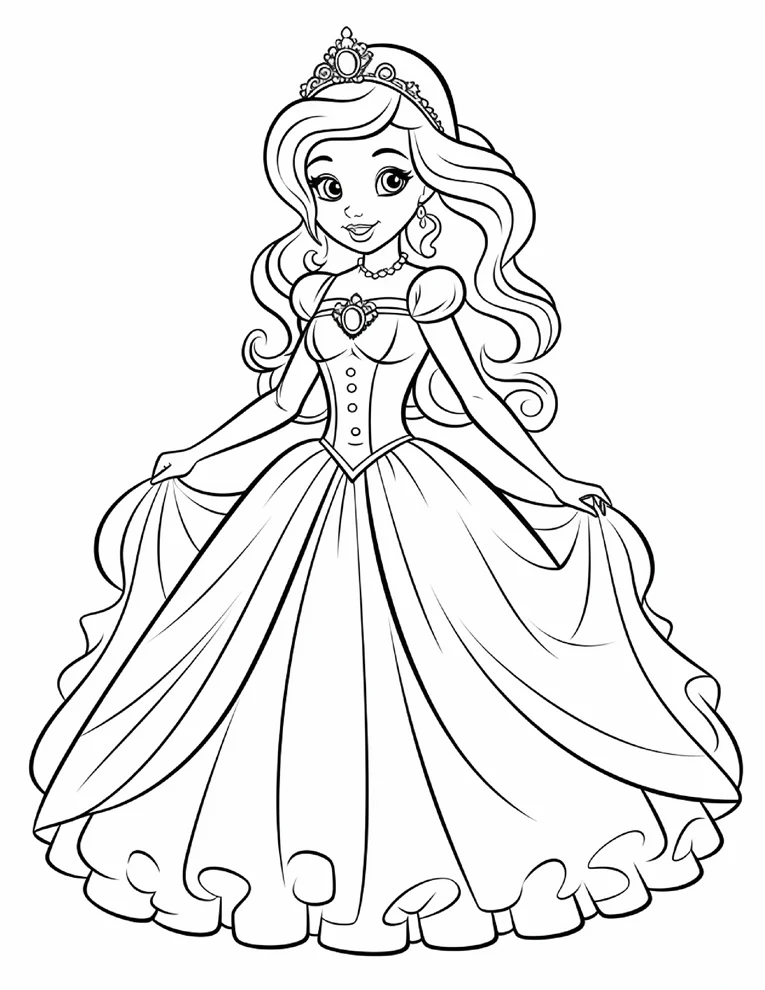 Desenhos de Princesas para colorir 32