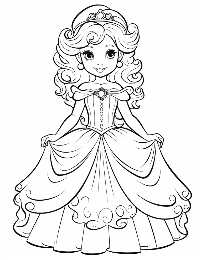 Desenhos de Princesas para colorir 33