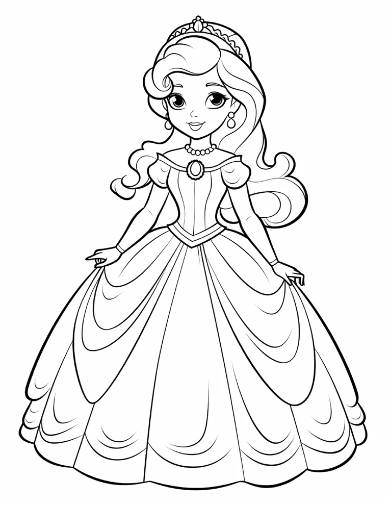 Desenhos de Princesas para colorir 34