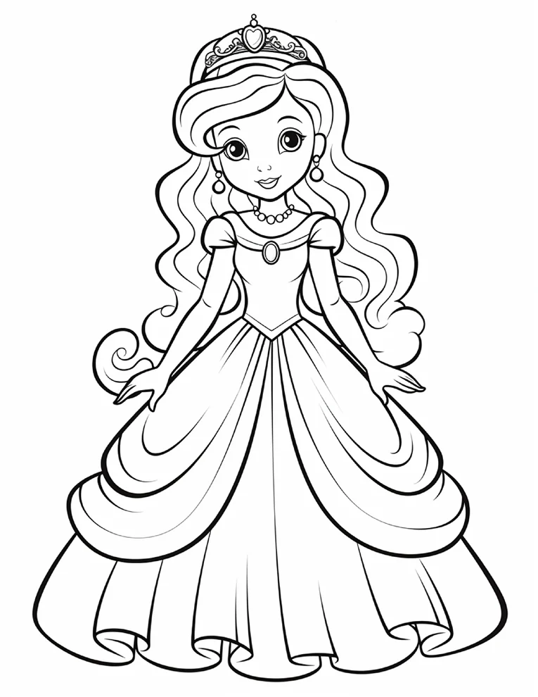 Desenhos de Princesas para colorir 35