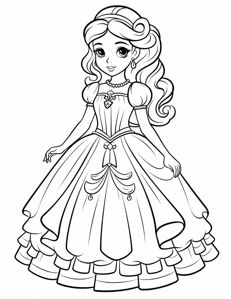 Desenhos de Princesas para colorir 36