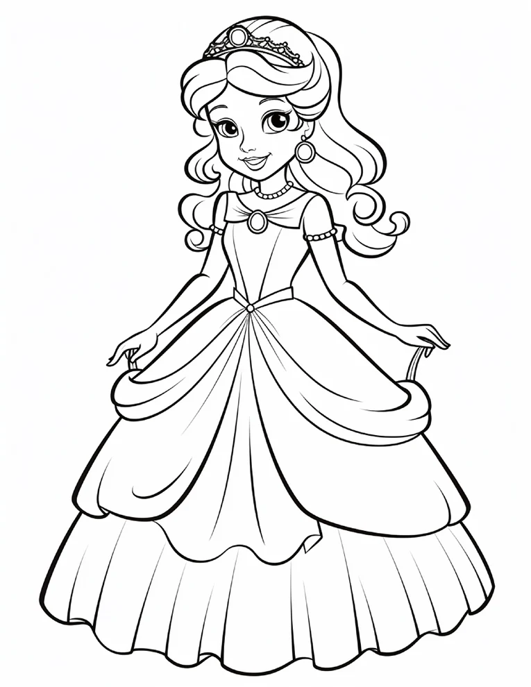 Desenhos de Princesas para colorir 37