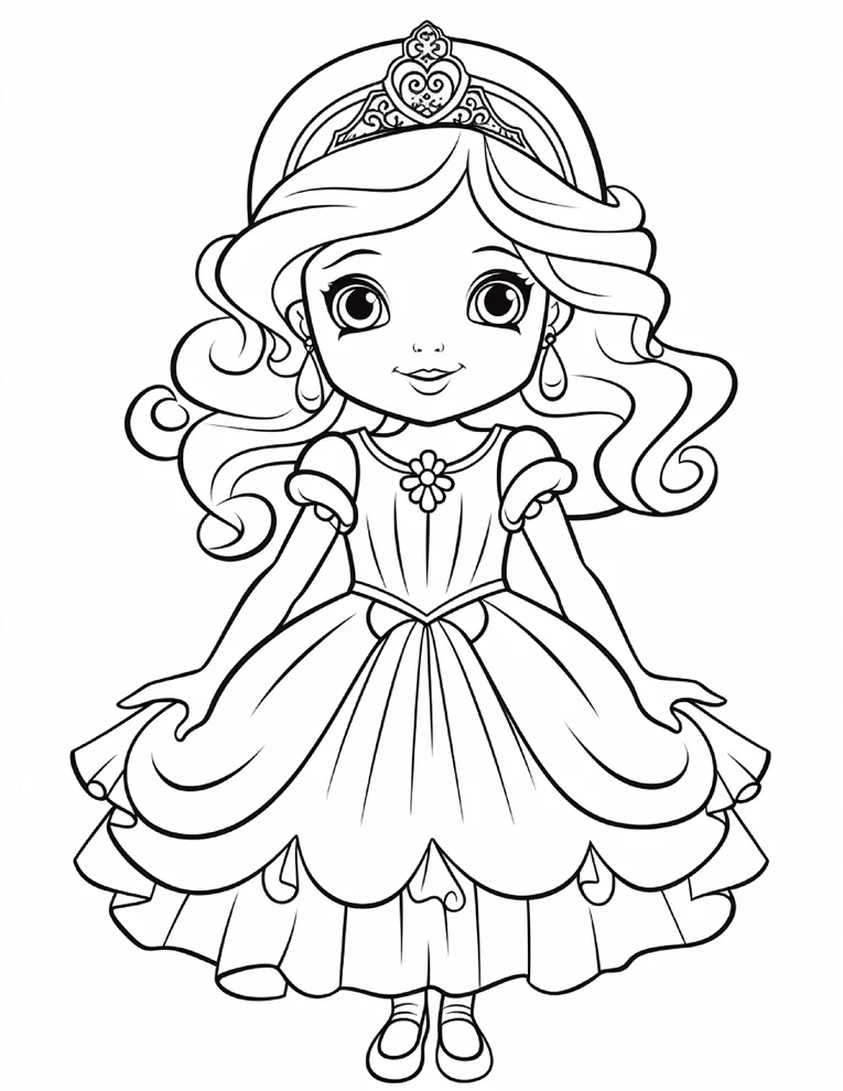 Desenhos de Princesas para colorir 38