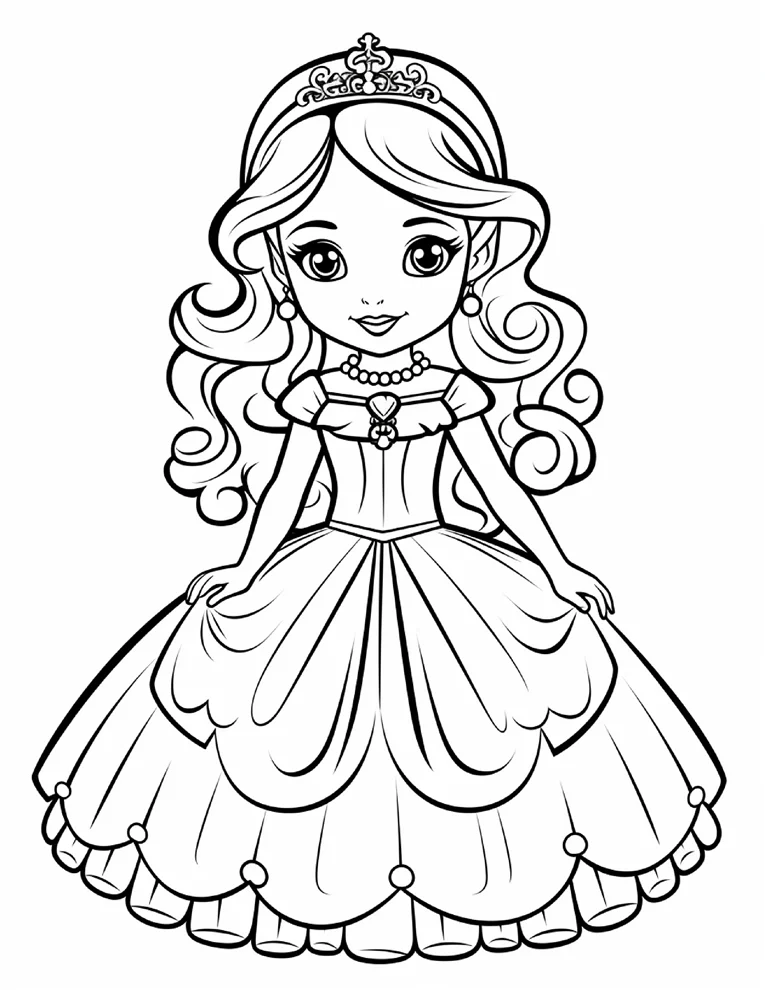 Desenhos de Princesas para colorir 41