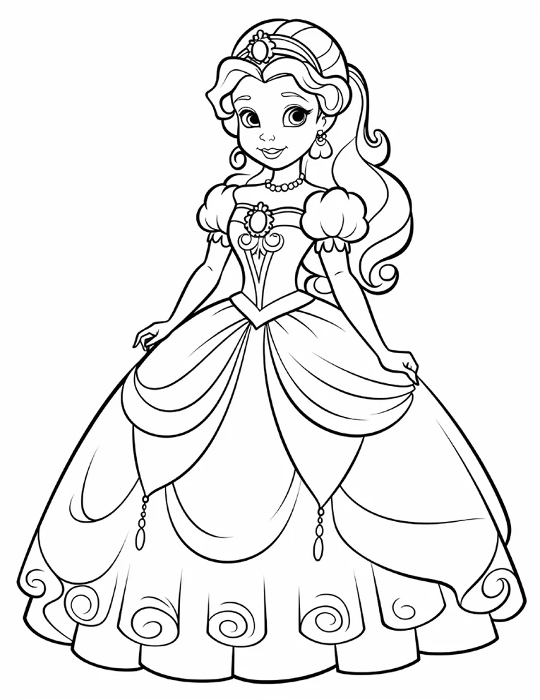 Desenhos de Princesas para colorir 42