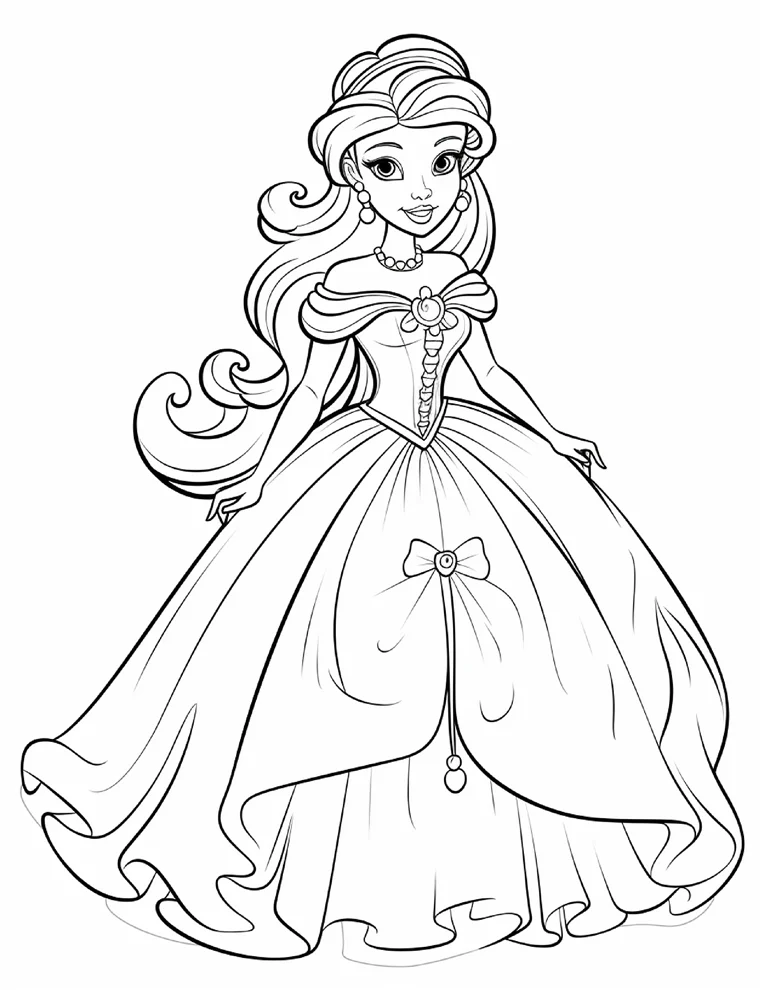 Desenhos de Princesas para colorir 43