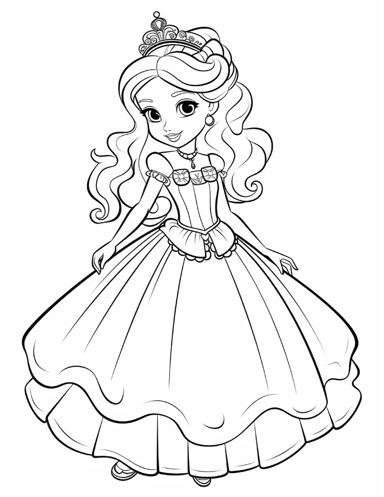 Desenhos de Princesas para colorir 44