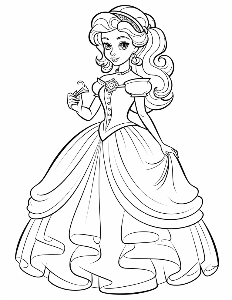 Desenhos de Princesas para colorir 45