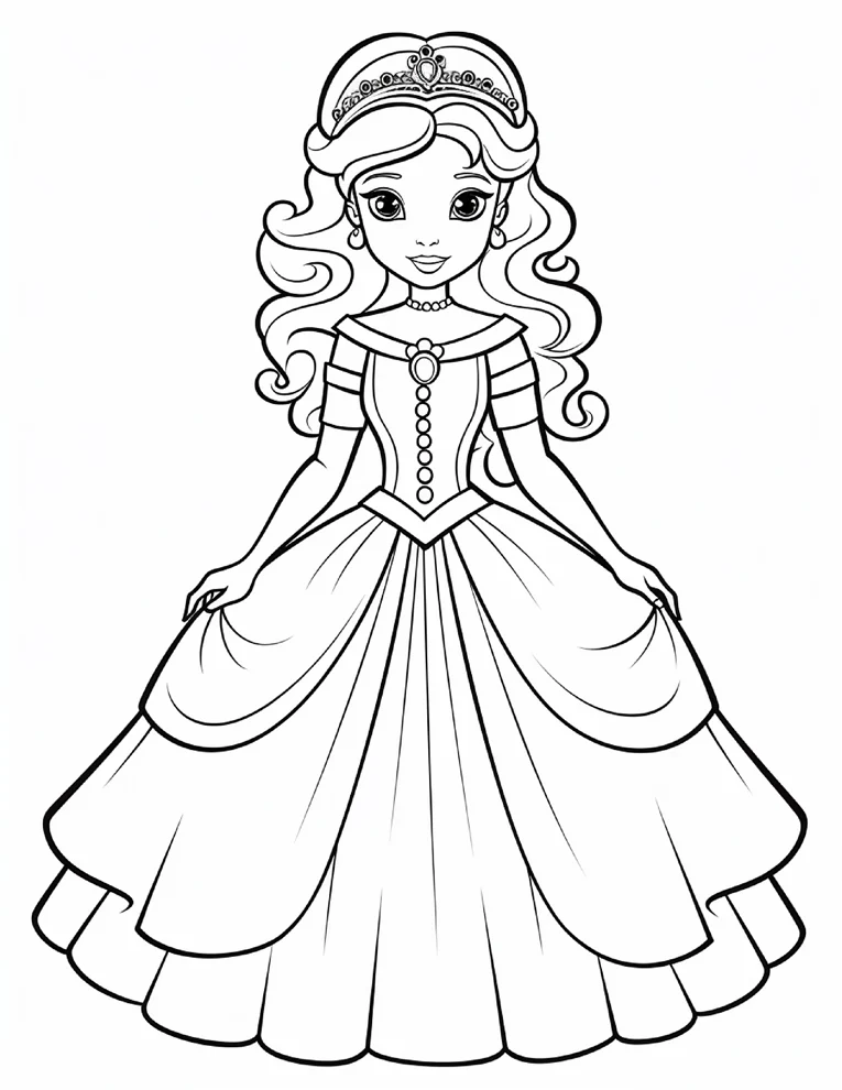 Desenhos de Princesas para colorir 46