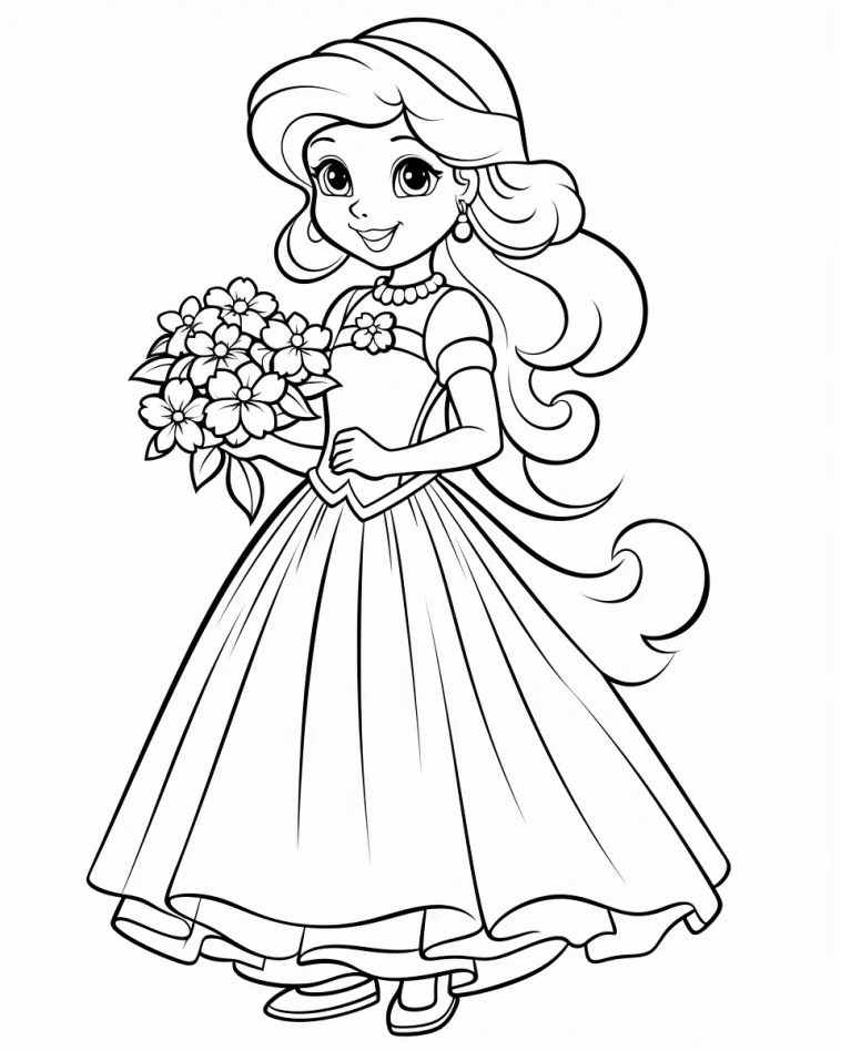 Desenhos de Princesas para colorir 48