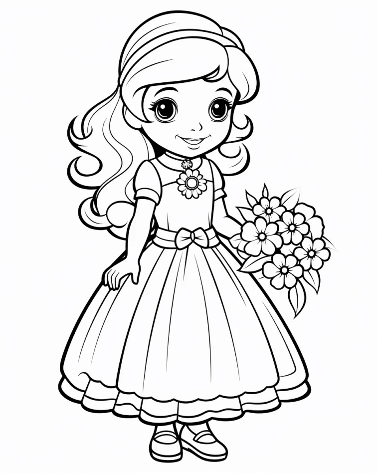 Desenhos de Princesas para colorir 49