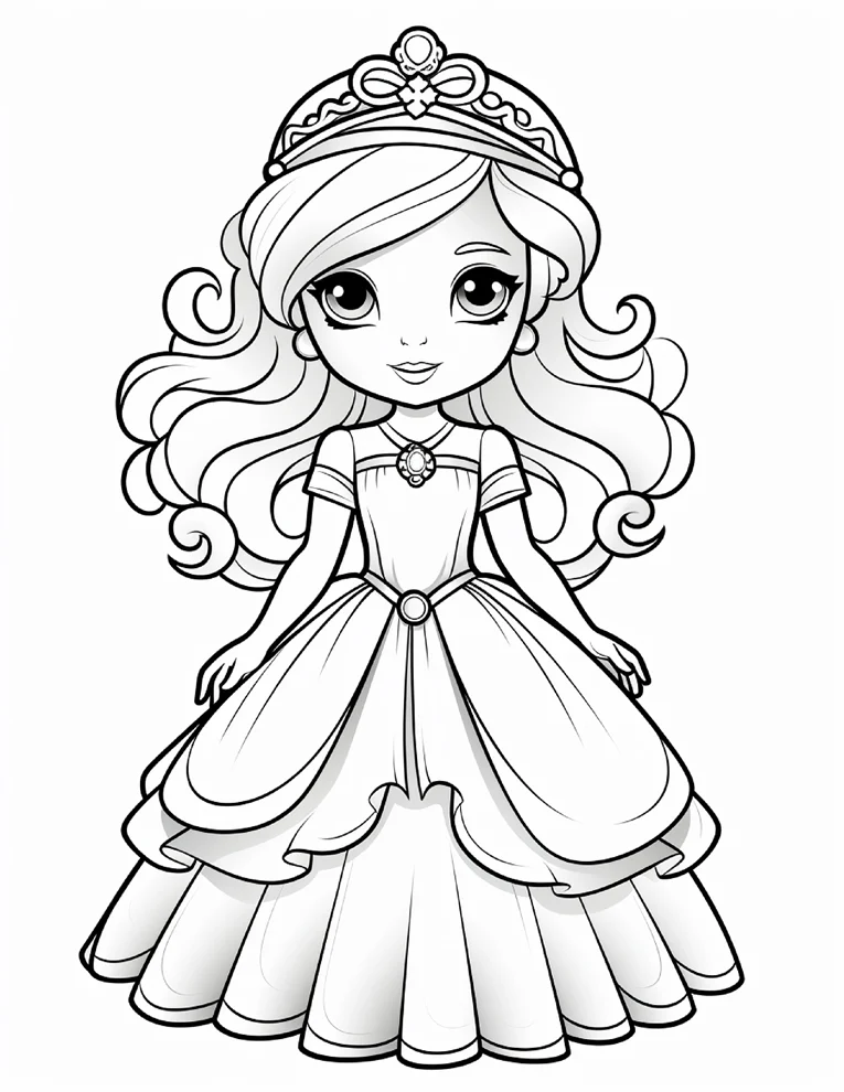 Desenhos de Princesas para colorir 5