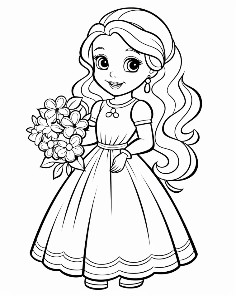 Desenhos de Princesas para colorir 50