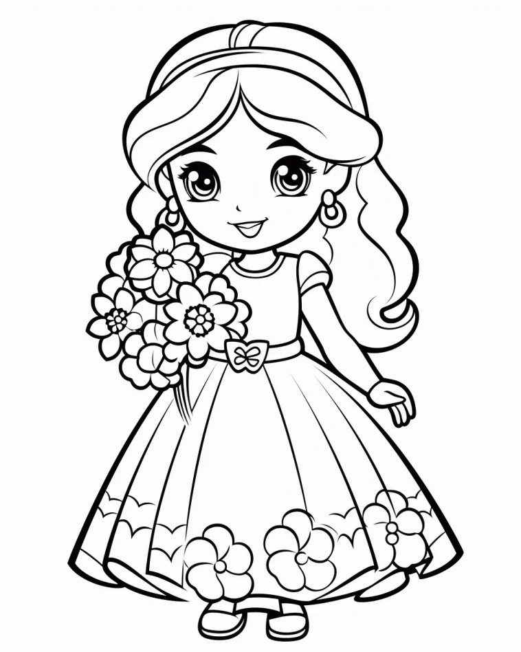 Desenhos de Princesas para colorir 51