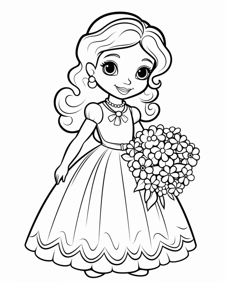 Desenhos de Princesas para colorir 52