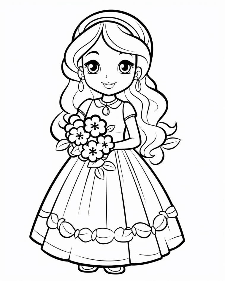 Desenhos de Princesas para colorir 58