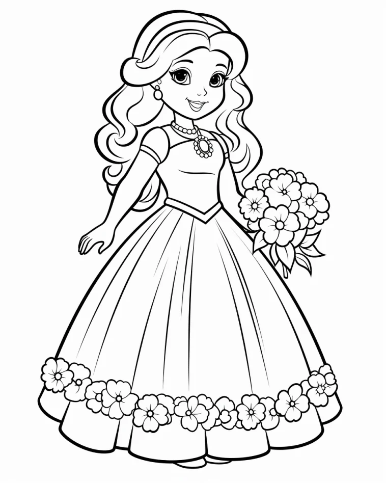 Desenhos de Princesas para colorir 59