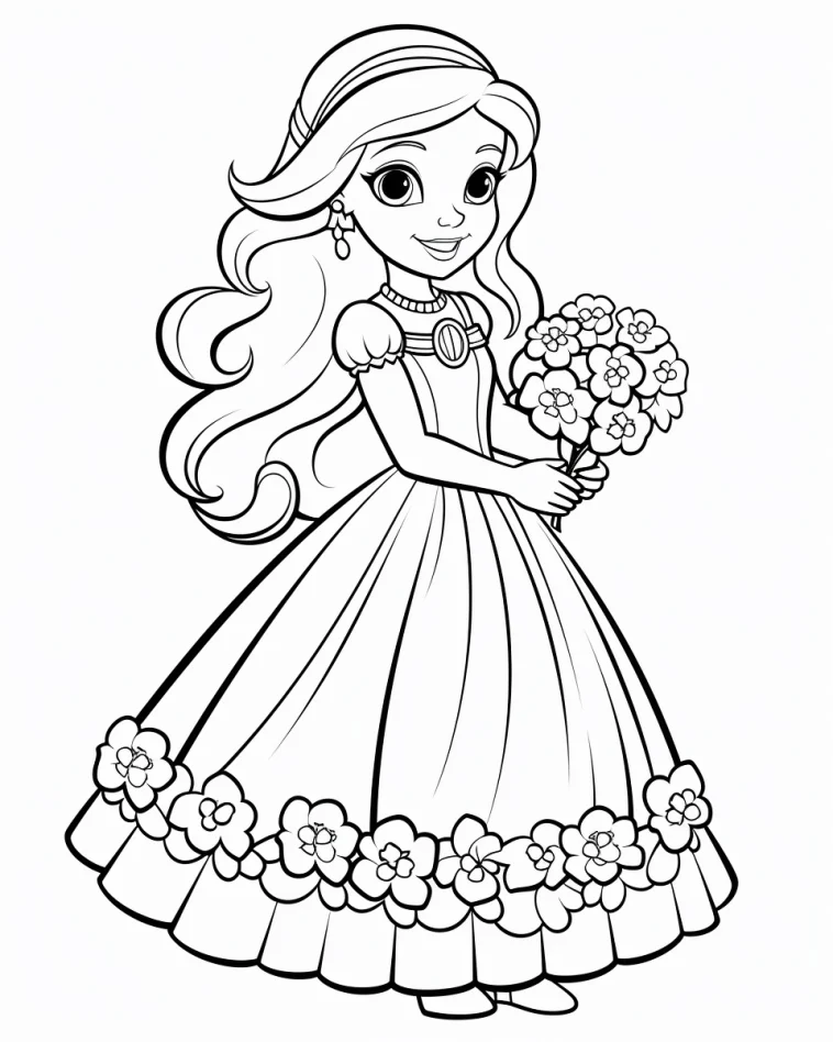 Desenhos de Princesas para colorir 61