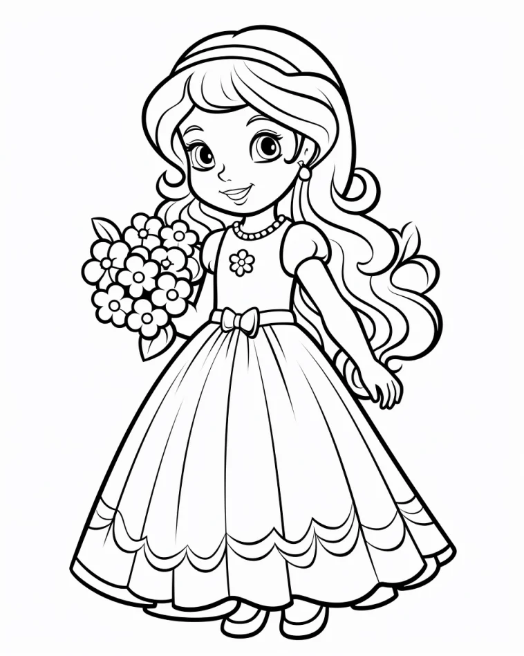 Desenhos de Princesas para colorir 65