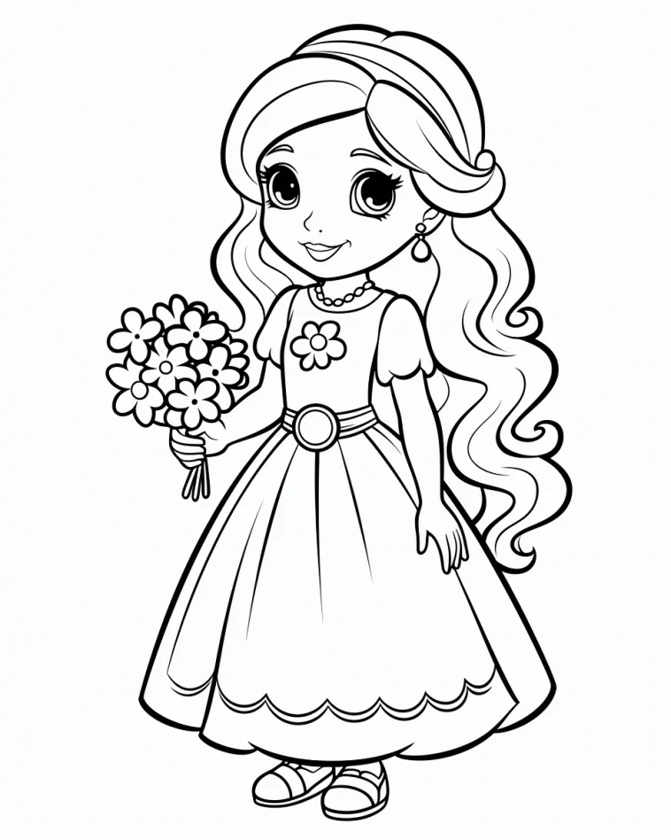 Desenhos de Princesas para colorir 66