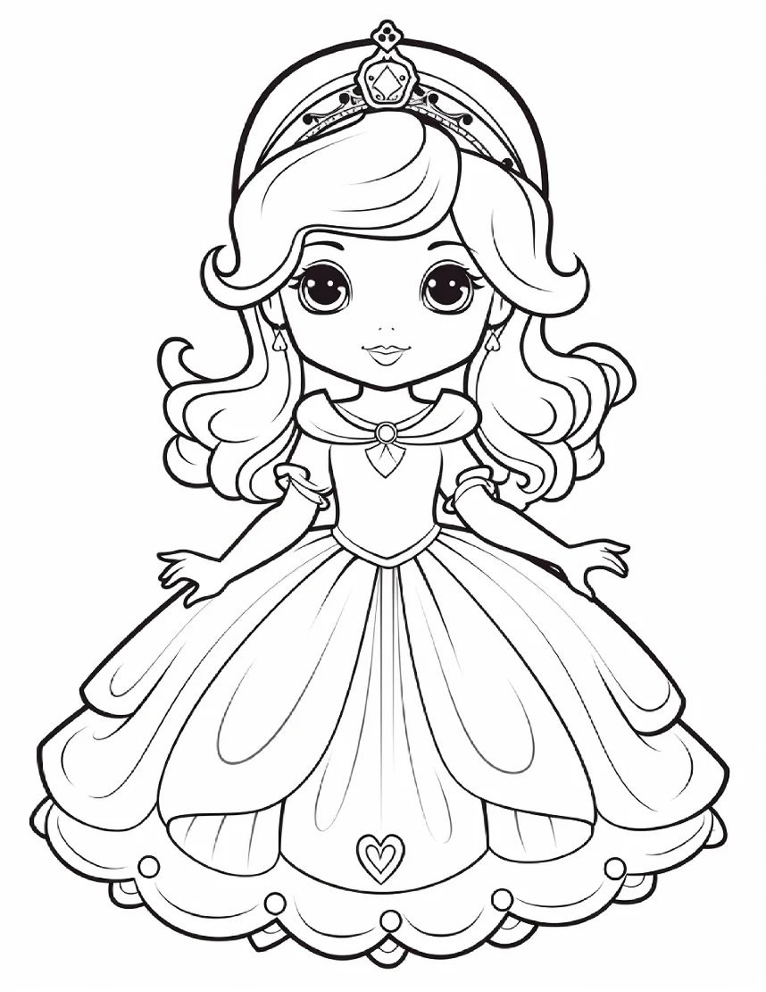 Desenhos de Princesas para colorir 70