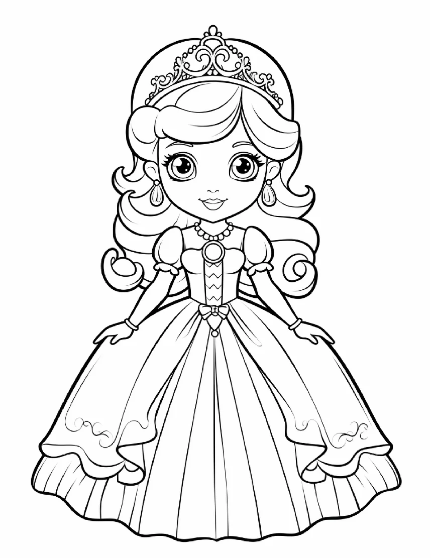 Desenhos de Princesas para colorir 72