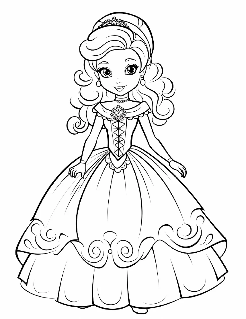 Desenhos de Princesas para colorir 73