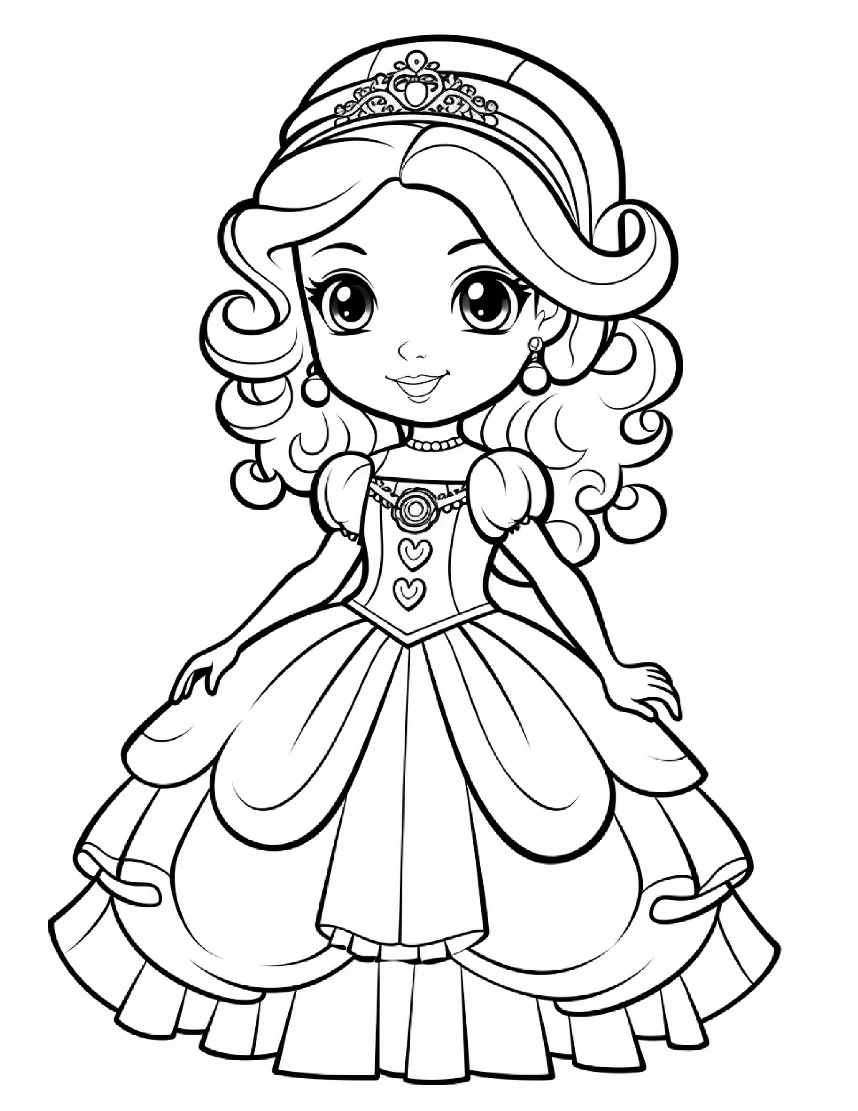 Desenhos de Princesas para colorir 74