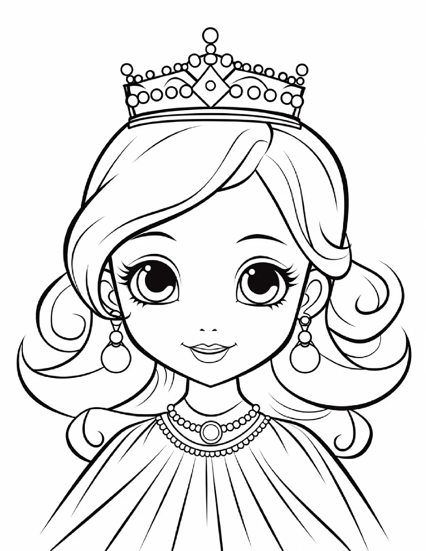 Desenhos de Princesas para colorir 75